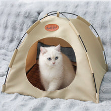 Load image into Gallery viewer, Pet Tent Puppy Cats Bed Spring Summer Indoor Pet Puppies House Comfortable Pet Sleeping Bed with Rattan Mat Pet Supplies
