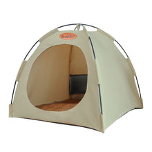 Load image into Gallery viewer, Pet Tent Puppy Cats Bed Spring Summer Indoor Pet Puppies House Comfortable Pet Sleeping Bed with Rattan Mat Pet Supplies