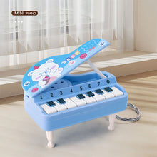 Load image into Gallery viewer, Mini Electronic Piano with Light Training Finger Piano Keychain Keyboard Piano Portable Musical Instrument Toy Key Ring