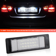 Load image into Gallery viewer, 1PC 12V Car LED License Number Plate Light Trunk Lamp Light Sourcefor BMW 1 Series E81 E87 6 Series E63 E64 F06 F12 F13 Mini Clubman Countrymnan R55 R60 F60