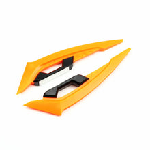 Load image into Gallery viewer, 2Pcs Motorcycle Winglets Front Side Spoiler Aerodynamic Wing Set Fixed Wind Wing with Adhesive Decoration Sticker