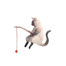Load image into Gallery viewer, Fishing Cat Aquariums Decorations Fish Tank Hangable Landscape Aquarium Cat Fishing Ornament Home Aquarium Decor