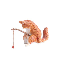 Load image into Gallery viewer, Fishing Cat Aquariums Decorations Fish Tank Hangable Landscape Aquarium Cat Fishing Ornament Home Aquarium Decor