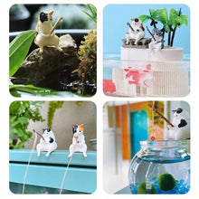 Load image into Gallery viewer, Fishing Cat Aquariums Decorations Fish Tank Hangable Landscape Aquarium Cat Fishing Ornament Home Aquarium Decor