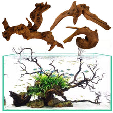 Load image into Gallery viewer, Natural Tree Trunk Aquarium Decoration Sunken Wood Landscaping Ornaments Decor Fish Tank Ornament Different Shape