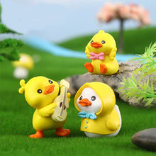 Load image into Gallery viewer, Cute Duck Figurines Miniature Craft Ornament Micro Landscape Kawaii Desk Car Interior Accessories Home Decoration Kids Gift