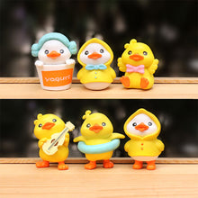 Load image into Gallery viewer, Cute Duck Figurines Miniature Craft Ornament Micro Landscape Kawaii Desk Car Interior Accessories Home Decoration Kids Gift