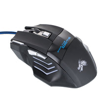 Load image into Gallery viewer, 7-Button Gaming Photoelectric USB Wired Mouse Colorful 7-Color Breathing Light Backlight Gaming Mouse DPI 800-3600 Adjustable