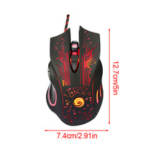 Load image into Gallery viewer, Professional USB Wired Gaming Mouse With Colorful LED Computer Office Mouse DPI 800-2400 Adjustable