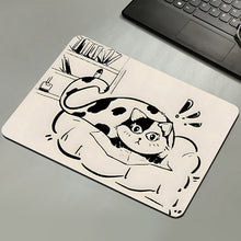 Load image into Gallery viewer, 210*260*3MM Cute Cat Mouse Pad Laptop Gaming Keyboard Black Cat Pattern No Locking Edge Mouse Pad