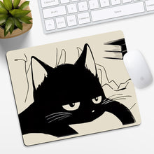 Load image into Gallery viewer, 210*260*3MM Cute Cat Mouse Pad Laptop Gaming Keyboard Black Cat Pattern No Locking Edge Mouse Pad