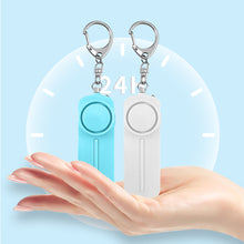 Load image into Gallery viewer, Portable ABS Personal Safety Alarm Latch With LED Female Pull Ring Anti-Pervert 130dB High-Pitched Alarm Keychain