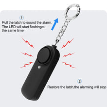 Load image into Gallery viewer, Outdoor SOS 130dB Personal Alarm Emergency Call Equipment Female Child Anti-Wolf Artifact With Night LED Light Keychain Battery Style
