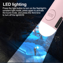 Load image into Gallery viewer, 130dB Self-Protection Alarm With LED Flashlight Outdoor Emergency Call Equipment With Key Chain Rechargeable Anti-Loss Device Locator