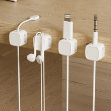 Load image into Gallery viewer, 6PCS Magnetic Data Cable Organizer Clips Office Desktop Charging Wire Mouse Cable Non-Trace Fixed Winder