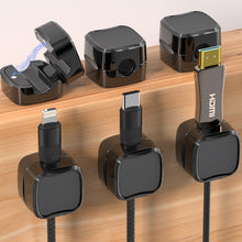 Load image into Gallery viewer, 6PCS Magnetic Data Cable Organizer Clips Office Desktop Charging Wire Mouse Cable Non-Trace Fixed Winder