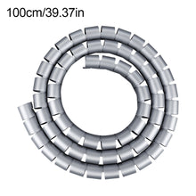 Load image into Gallery viewer, 1M Open Covered Cable Flexible Spiral Wire Net Cable Protective Cover Anti-Bite Anti-Winding Wire Tube 12MM/16MM
