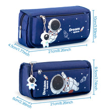 Load image into Gallery viewer, Space Astronaut Pencil Case Large Capacity Kids Stationery Bag School Studen Cartoon Canvas Pencil Bag