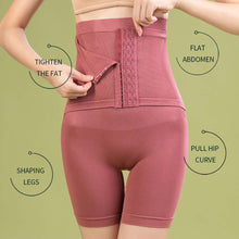 Load image into Gallery viewer, Seamless High-waisted Tights Double-Breasted Panties Tummy Tuck Safety Pants For Ladies Slimming Panties Belly Belt Stretch Shapewear