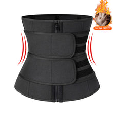 Load image into Gallery viewer, Women Waist Trainer Postnatal Slimming Body Lumbar Shaper Tummy Sweat Double Belt Shapewear Workout Shaper Corset Fitness Sport Girdle Belt