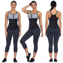 Load image into Gallery viewer, Women Waist Trainer Postnatal Slimming Body Lumbar Shaper Tummy Sweat Double Belt Shapewear Workout Shaper Corset Fitness Sport Girdle Belt