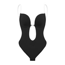 Load image into Gallery viewer, Invisible Shaper Bra Sexy Bodysuit One-Piece Deep V-Neck Shapewear Women's Seamless Thong Waist Trainer Backless U Plunge Padded Push Up Corset