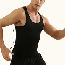 Load image into Gallery viewer, Slimming Body Shaper Vest Men's Gym Workout Underwear Compression Shirt Waist Trainer Corset Men Shaper Vest Sleeveless Shapewear