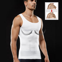 Load image into Gallery viewer, Slimming Body Shaper Vest Men's Gym Workout Underwear Compression Shirt Waist Trainer Corset Men Shaper Vest Sleeveless Shapewear