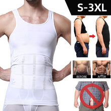 Load image into Gallery viewer, Slimming Body Shaper Vest Men's Gym Workout Underwear Compression Shirt Waist Trainer Corset Men Shaper Vest Sleeveless Shapewear
