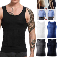 Load image into Gallery viewer, Slimming Body Shaper Vest Men's Gym Workout Underwear Compression Shirt Waist Trainer Corset Men Shaper Vest Sleeveless Shapewear
