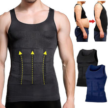 Load image into Gallery viewer, Slimming Body Shaper Vest Men's Gym Workout Underwear Compression Shirt Waist Trainer Corset Men Shaper Vest Sleeveless Shapewear