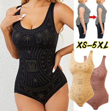 Load image into Gallery viewer, Women Seamless Comfy Bodysuit Shaper Printed Plus Size Tummy Control Shapewear Flat Belly Slimming Body Shaper Corset Underwear Flat Tank Top