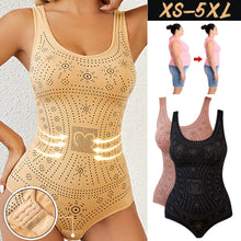 Load image into Gallery viewer, Women Seamless Comfy Bodysuit Shaper Printed Plus Size Tummy Control Shapewear Flat Belly Slimming Body Shaper Corset Underwear Flat Tank Top