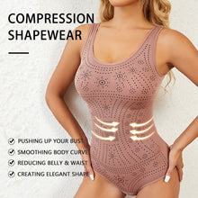 Load image into Gallery viewer, Women Seamless Comfy Bodysuit Shaper Printed Plus Size Tummy Control Shapewear Flat Belly Slimming Body Shaper Corset Underwear Flat Tank Top