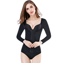 Load image into Gallery viewer, Women Shapewear Long Sleeve Corset Waist Trainer Arm Shaper Slimming Tummy Control Thin Soft Plus Size Tops Underwear Body Shaper