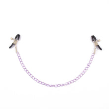 Load image into Gallery viewer, Stainless Metal Chain Nipple Milk Clips Breast Clip Nipple Sucker Sex Slaves Nipple Clamps Sex Toys Butterfly Style for Couples