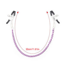 Load image into Gallery viewer, Stainless Metal Chain Nipple Milk Clips Breast Clip Nipple Sucker Sex Slaves Nipple Clamps Sex Toys Butterfly Style for Couples