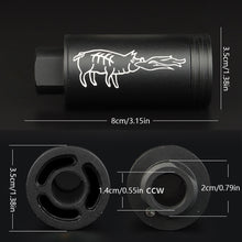 Load image into Gallery viewer, Multicolored Metal Inductive Flash Silencer Tactical Firecap Luminaire with 14mm Thread Tactical Equipment Toy Gun Modification Accessories