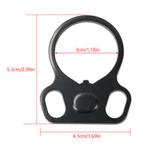 Load image into Gallery viewer, Hunting Gun Accessories Tactical Rifle End Plate Sling Adapter Dual Loop Ambidextrous One Single Point Sling Mount For AR-15 M4