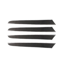 Load image into Gallery viewer, 4Pcs Car Interior Window Door Panel Trim Cover Inner Sticker Strip Real Carbon Fiber Style for Audi A4L A5 Q5 2010 - 2016