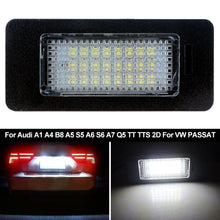 Load image into Gallery viewer, 1PC Car Canbus LED License Number Plate Light Assembly Replacement White For Audi A1 A4 B8 A5 S5 A6 S6 A7 Q5 TT TTS 2D For VW PASSAT