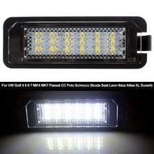 Load image into Gallery viewer, 1PC Car License Plate Lights LED Lamp Auto DC 12V Accessories with Cable For VW Golf 4 5 6 7 MK4 MK7 Passat CC Polo Scirocco Skoda Seat Leon Ibiza Altea XL Suoerb