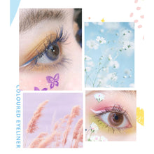 Load image into Gallery viewer, Colorful Eyeliner Pen for Female Beginners Thin Eyeliner Pen Extremely Fine Waterproof, and Long-lasting Eyeliner Liquid Pen