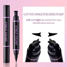 Load image into Gallery viewer, Cat's Eye Charming Triangle Seal Double Head Eyeliner Liquid Pen Waterproof and Sweat Resistant Eye Makeups Cosmetics
