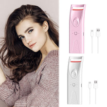Load image into Gallery viewer, Electric Portable Smiling Shark Eyelashes Curls Small Heated Eyelash Curler Long Lasting Electric Heated Comb Makeup Tool