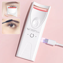 Load image into Gallery viewer, Electric Portable Smiling Shark Eyelashes Curls Small Heated Eyelash Curler Long Lasting Electric Heated Comb Makeup Tool