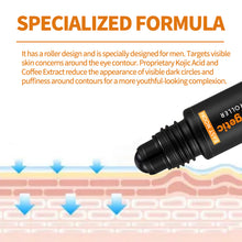 Load image into Gallery viewer, Men Anti-Wrinkle Eye Cream Anti Dark Circles Roller Massager Remove Eye Bags Fades Fine Lines Puffiness Lift Firmness Eye Care