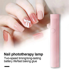 Load image into Gallery viewer, Hand Held Portable Nail Drying Lamp Nail Enhancement Mini Photo Therapy Lamp Household Nail Salon Rechargeable Nail Lamp