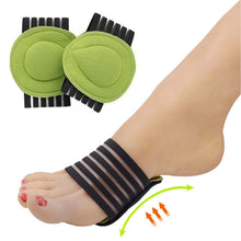 Load image into Gallery viewer, Green Arch Cover Breathable Flat Foot Correction Foot Pad Sports Running Pad Foot Pad Foot Health Care Arch Pad