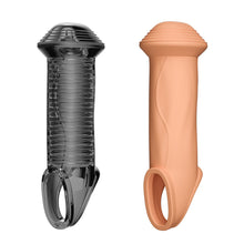 Load image into Gallery viewer, Penis Sheath Male Cock Enlargement Sleeve Ejaculation Delay Sleeve Sleeve Sex Toys For Couples Wearable Mushroom Head Penis Ring